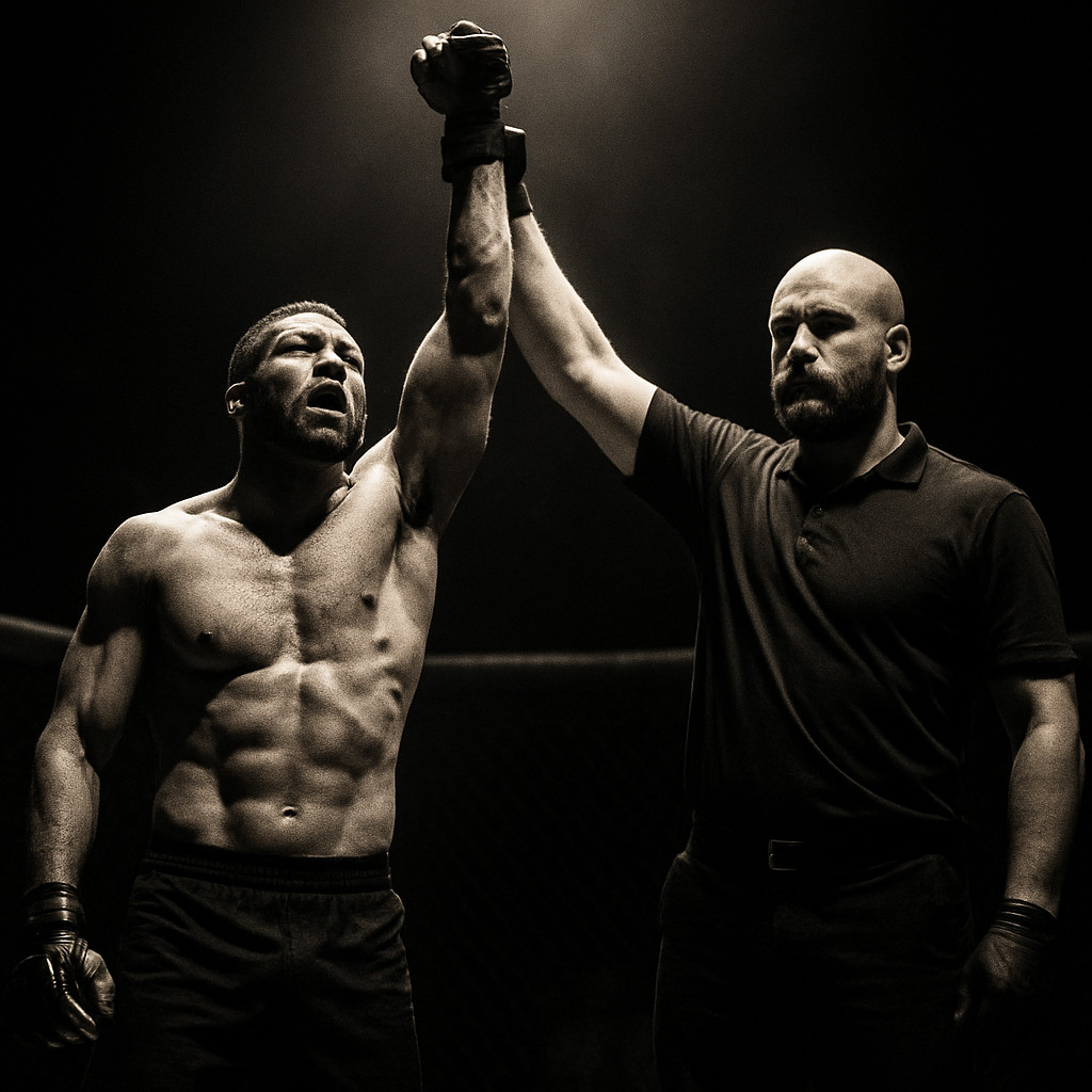 MMA bíró a ringben